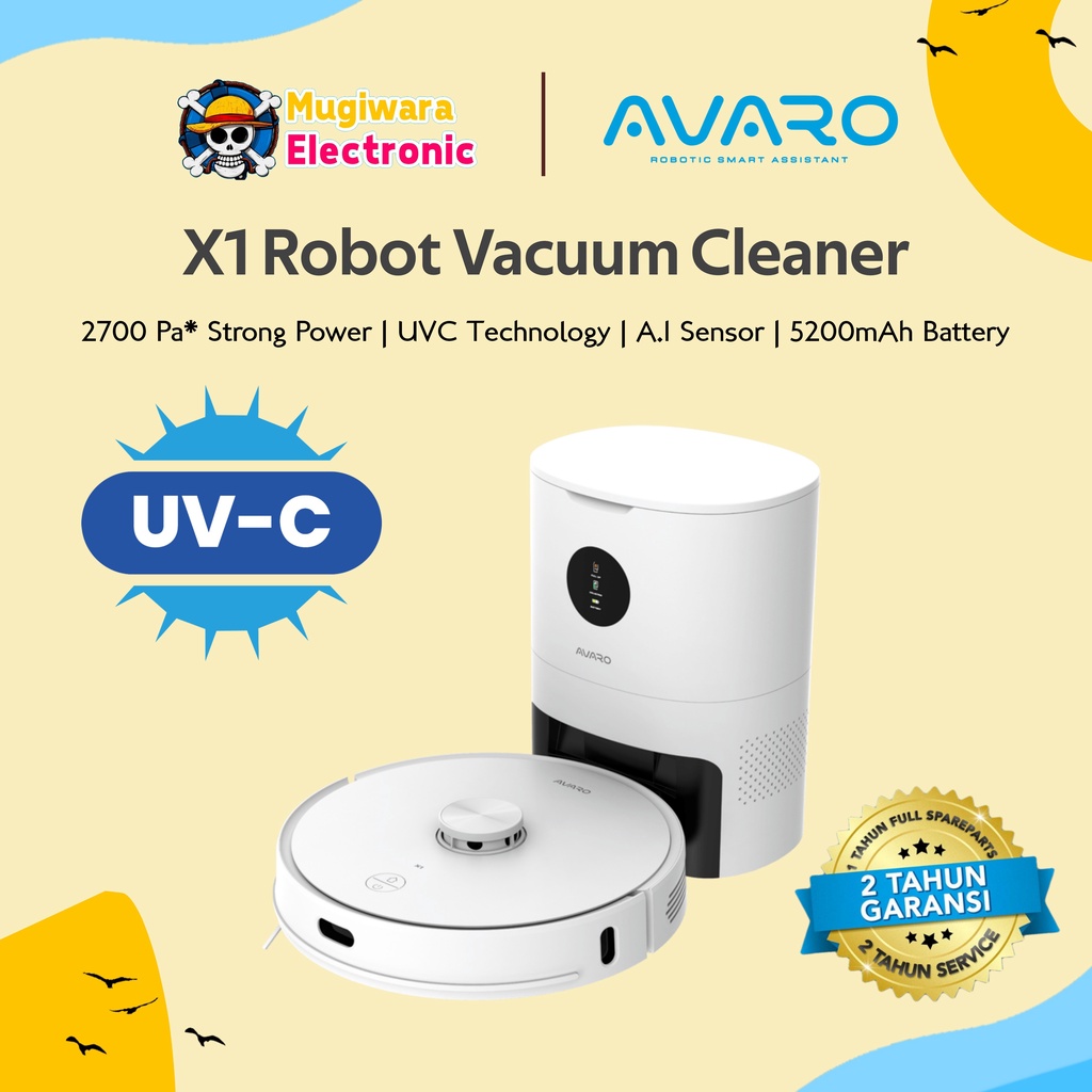 Robot Vacuum Cleaner Avaro X1 with Auto Dustbin