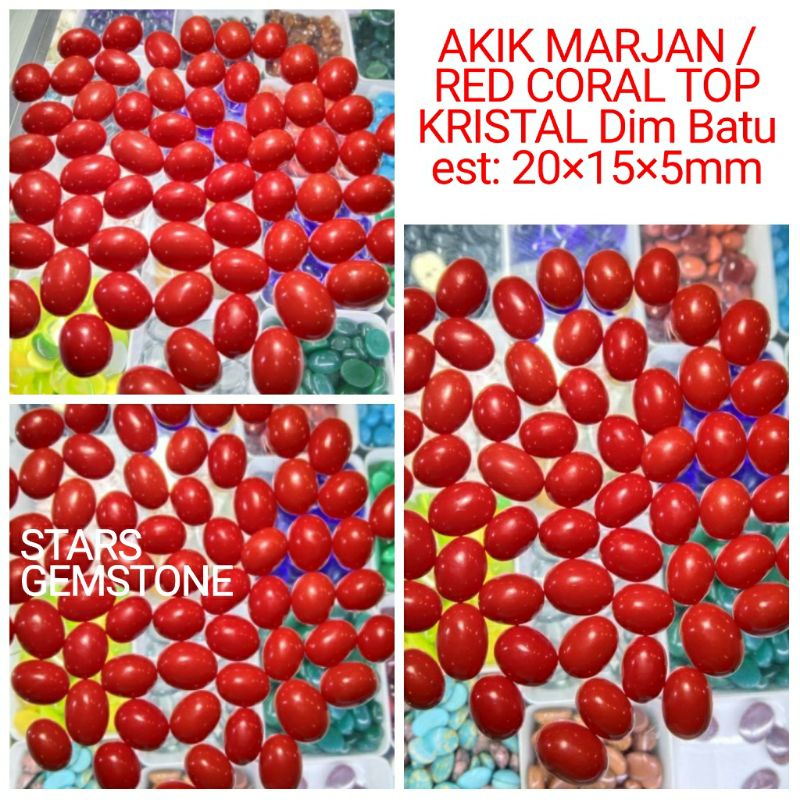BATU AKIK MARJAN /RED CORAL ASLI KWALITAS PILIHAN
