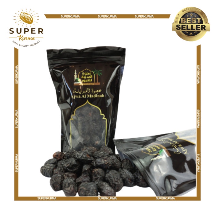 

Kurma Ajwa Al-Madinah 400gr Kemasan Pouch