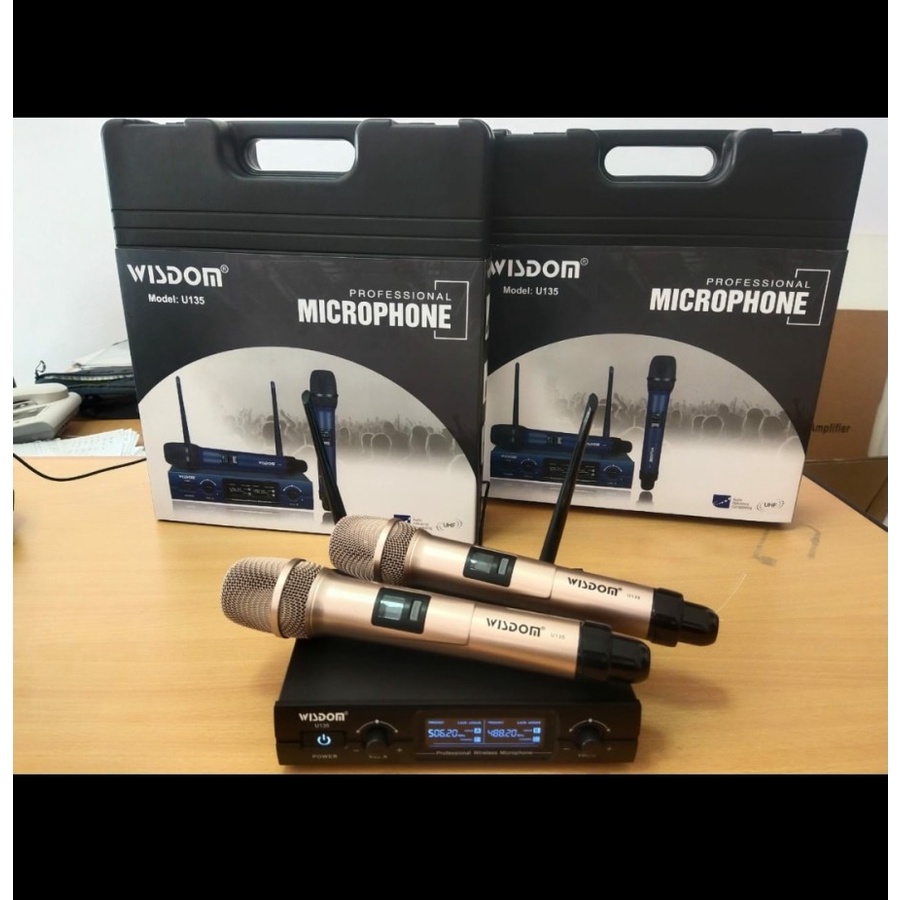 mic microphone wireless WISDOM U135 U 135 ORIGINAl