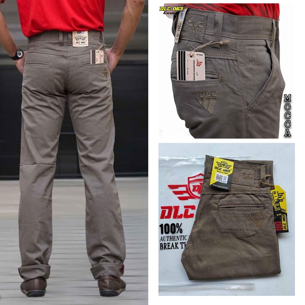 BISA COD - Celana Panjang kanvas asli sulfur DLC 063 kualitas bahan  / celana kanvas original DLC / 