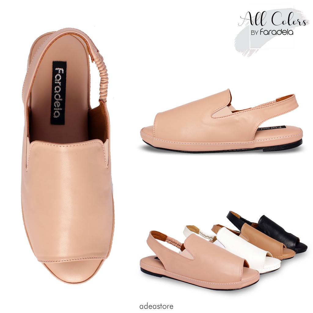 FARADELA SANDAL  FLAT TALI  F01 37 2  TERLARIS BERGARANSI 