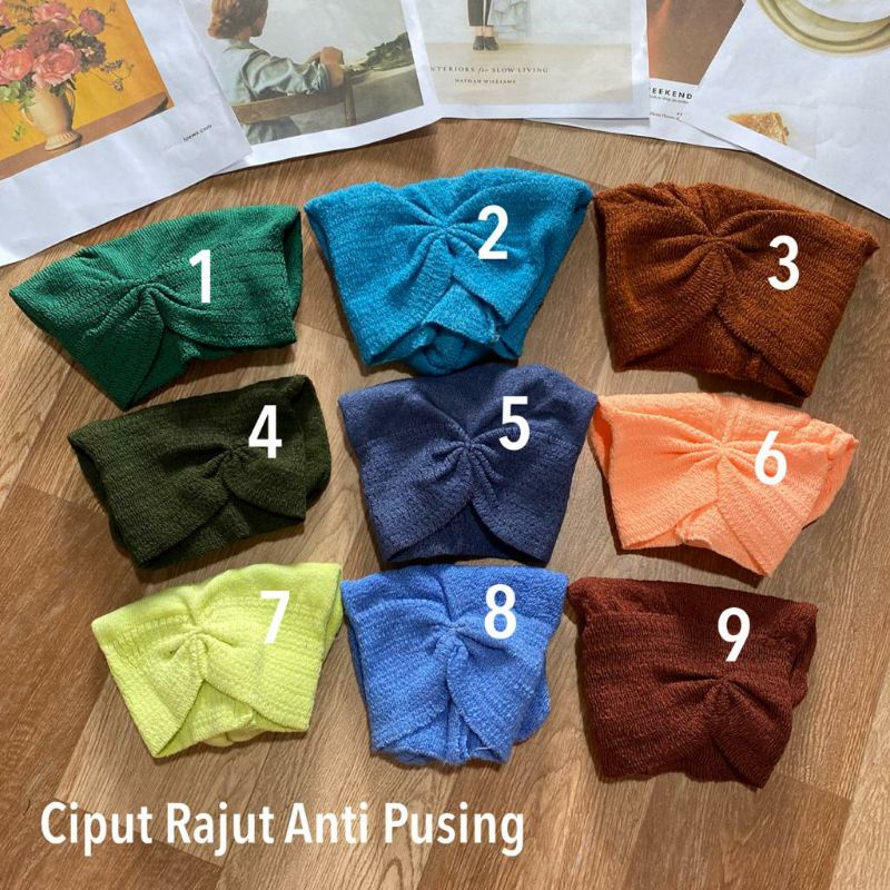 clearence sale ciput rajut anti pusing/daleman hijab  rajut kerut