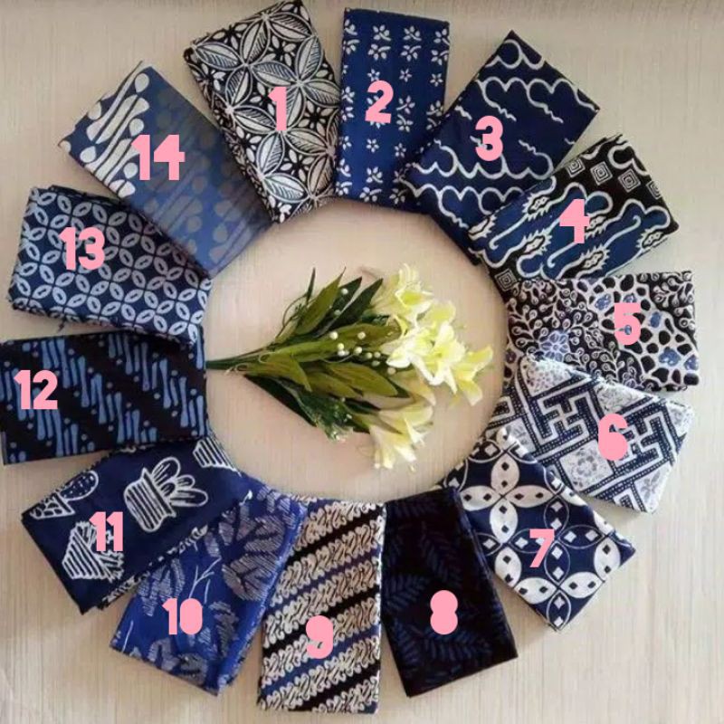 kain batik garutan wrna biru