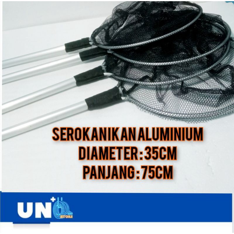 Serokan Ikan Besar Aluminium Panjang 50/75cm Murah