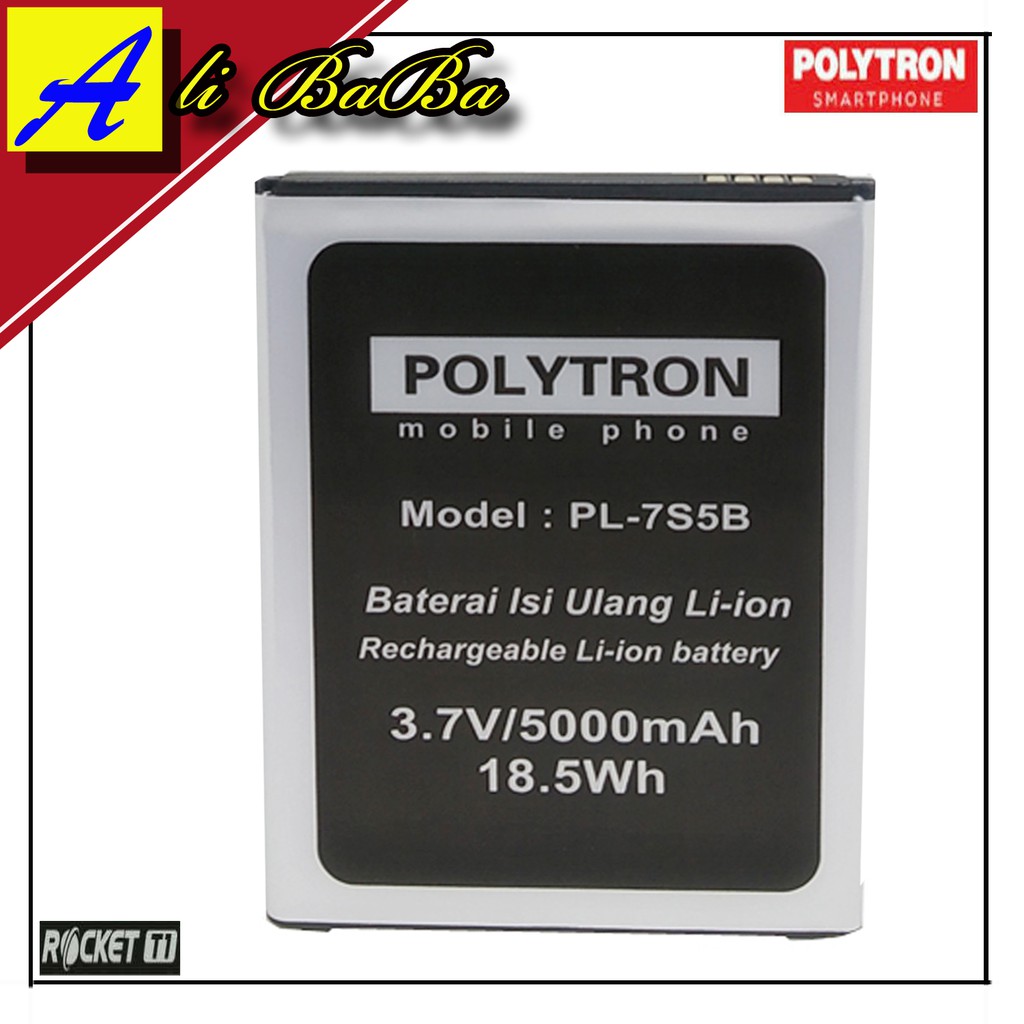 Baterai Handphone Polytron Rocket T1 R2501 PL-7S5B Double Power Polytron Batre HP Polytron Rocket T1