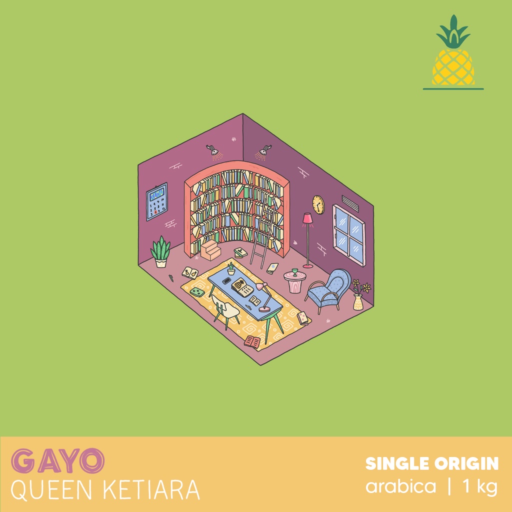 

Biji / Bubuk Kopi Arabika Gayo Queen Ketiara 1 kg | Single Origin