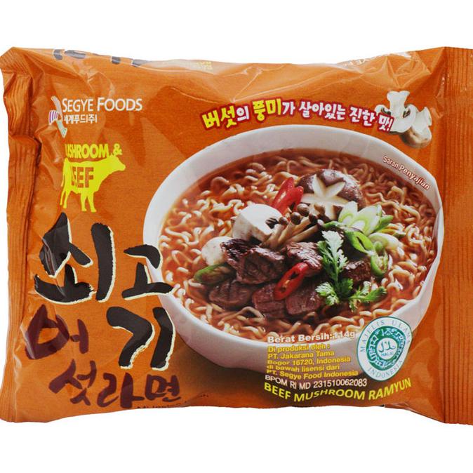 

=+=+=+] Segye Foods Beef Mushroom Ramyun 114g. halal