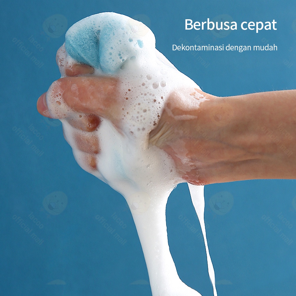 Lacoo Sikat Botol susu bayi Sikat Spon pembersih botol susu 5in1/set