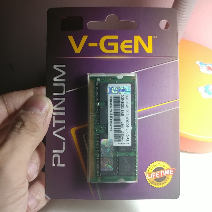 Sodimm Vgen V-gen Platinum 8GB DDR3 10600 1333 resmi