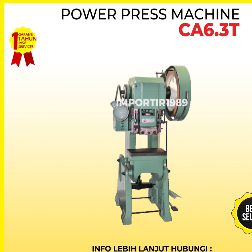 Mesin Pon 6,3 Ton Power Press Machine CA6,3T