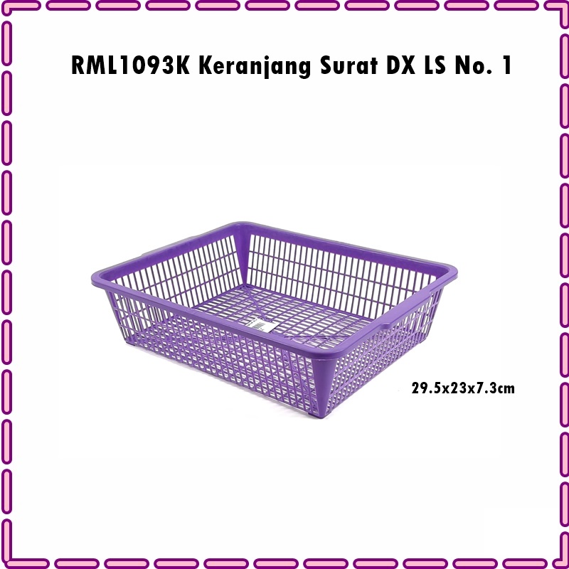 RML1093K Keranjang Surat/Keranjang Serbaguna Warna Warni Cantik LS DX No. 1