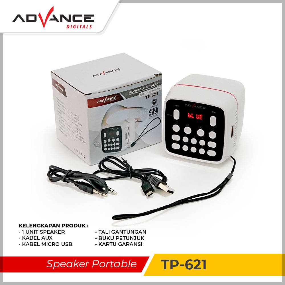 【READY STOCK】Advance TP-621 Speaker Portable Bluetooh 5.0 TWS Cocok untuk Speaker Murottal Support Al-Qur'an