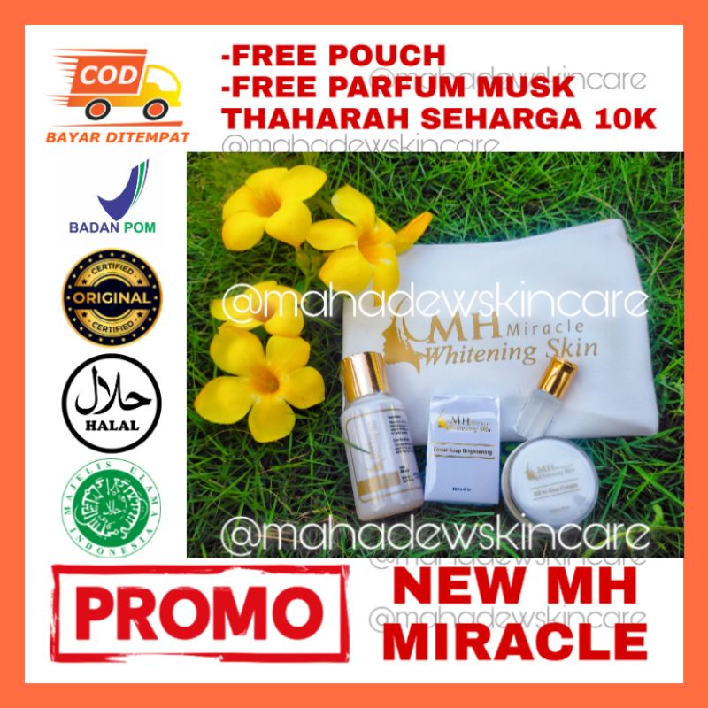 MH MIRACLE WHITENING SKIN ORIGINAL TERMURAH KEMASAN BARU (BISA COD)