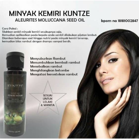 ASLI MINYAK KEMIRI BAKAR TERBAIK MINYAK KEMIRI HITAM PENUMBUH RAMBUT