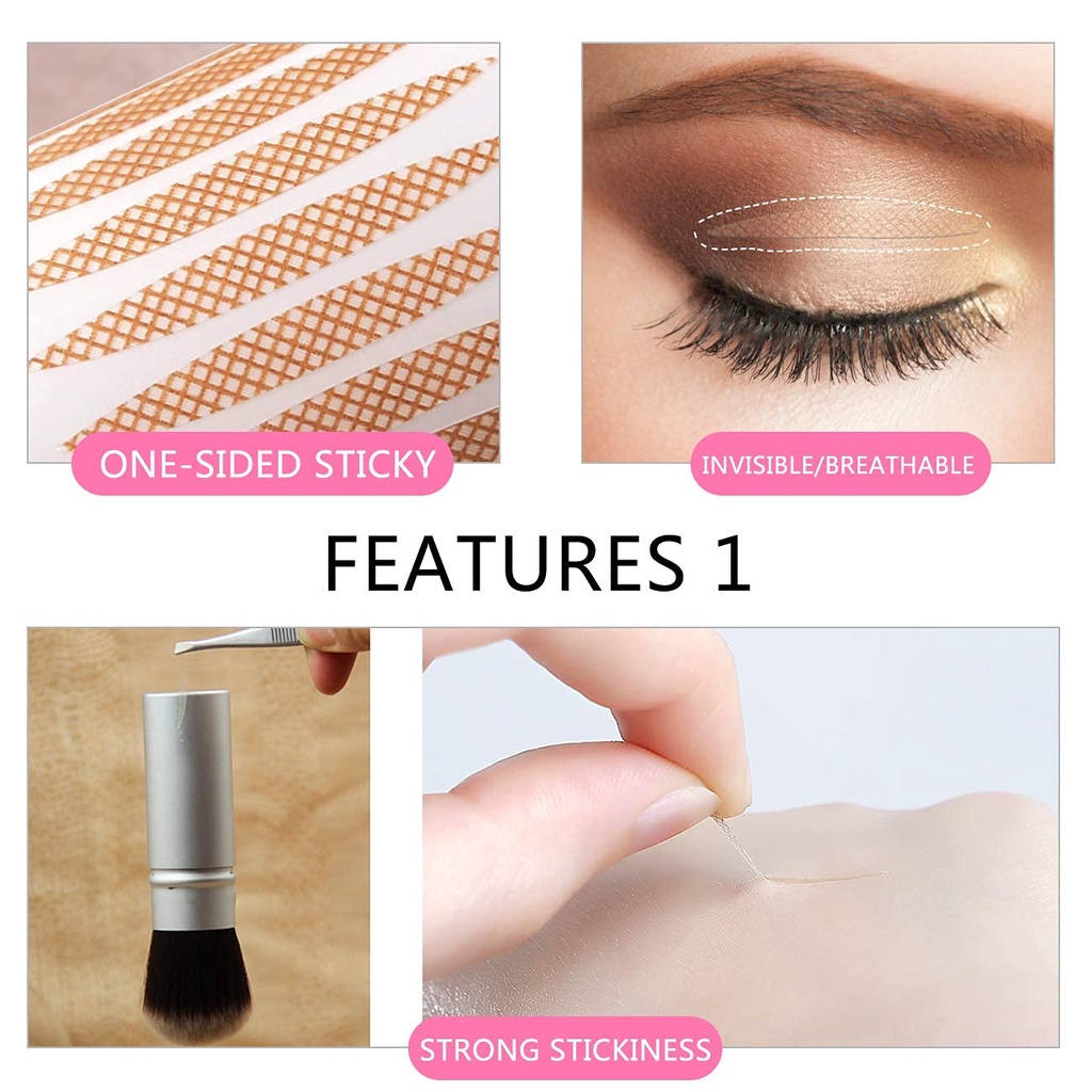 120pcs Ultra Invisible Lace Double Eyelid Tapes Stickers