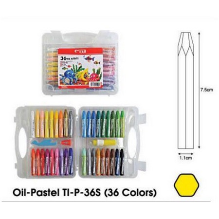 CRAYON TITI OIL PASTELS/ KRAYON MINYAK TITI- 55 / 48 / 36 / 24/ 12 WARNA/ COLORS-36