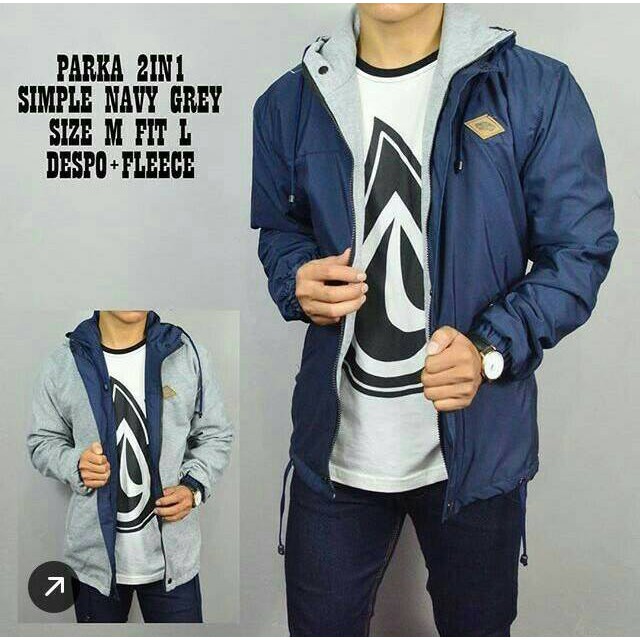 SP   (FREE ONGKIR BIG SIZE XXL) JAKET BOMBER PARKA PRIA WANITA CEWEK COWOK / HOODIE / VANS BOLAK