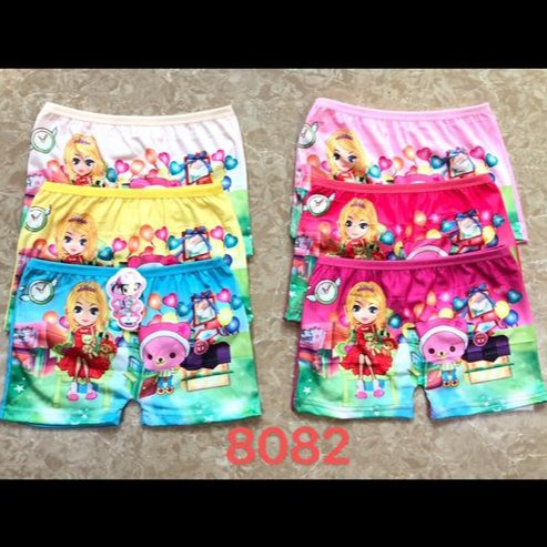 (3Pcs) Boxer anak Perempuan / Boxer Karakter