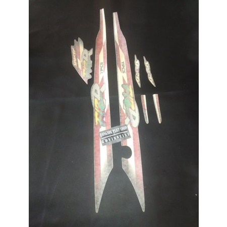 striping stiker sticker lis yamaha fizr f1zr 96 97 1996 1997 merah putih ori nos