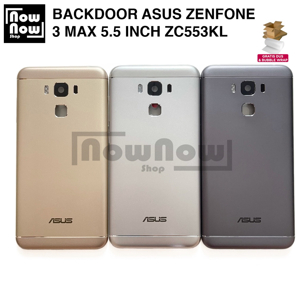 Backdoor Tutup Belakang Baterai Backcover Back Casing Housing Asus Zenfone 3 Max 5.5 Inch 5.5&quot; ZC553KL X00DDB X00DDA X00DD