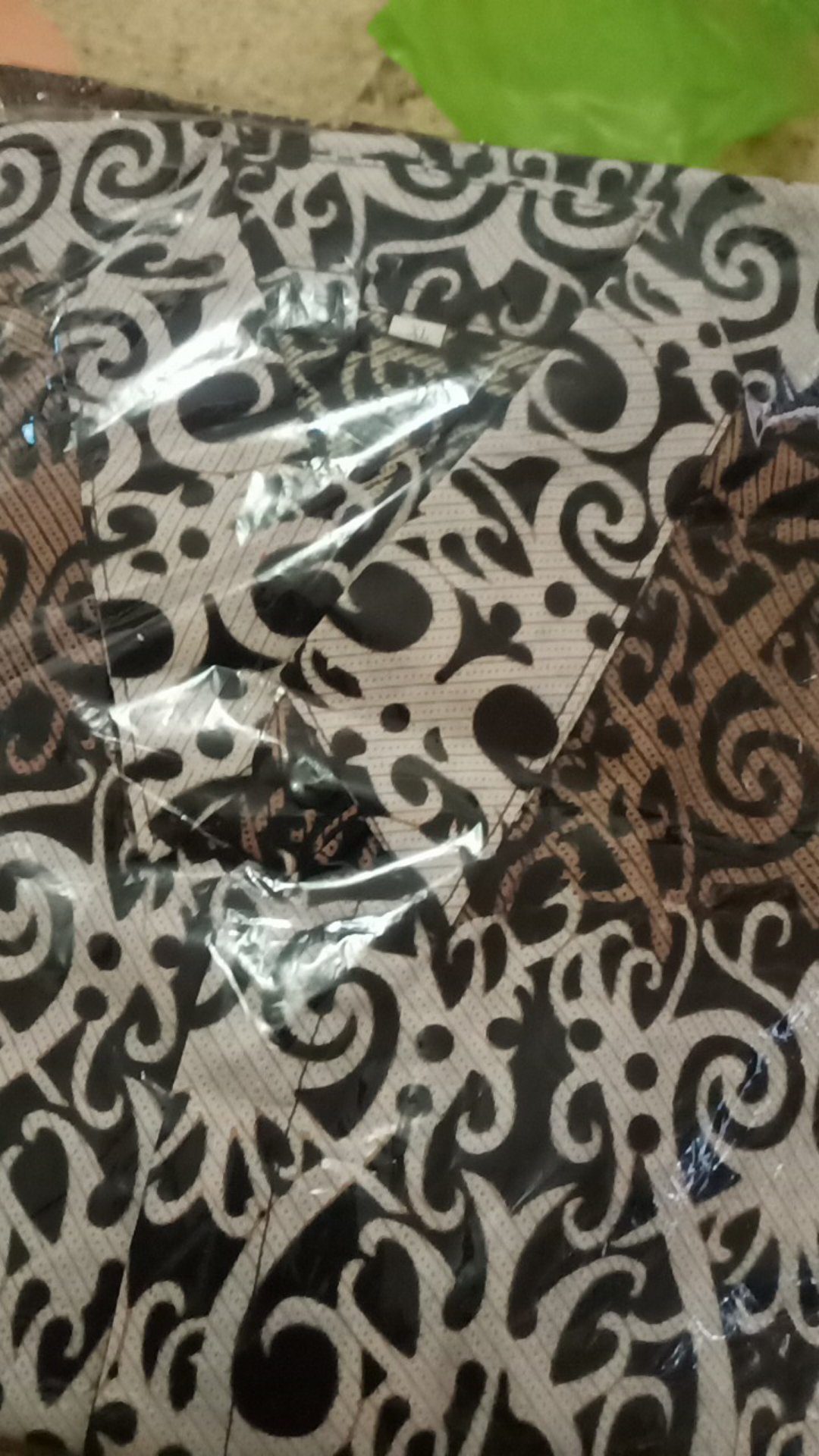 Nailo Batik Hrb026 Kenongo Kemeja Tosca Pendek Pekalongan Padi M L Xl Sogan Tulis Halus Kemeja Batik