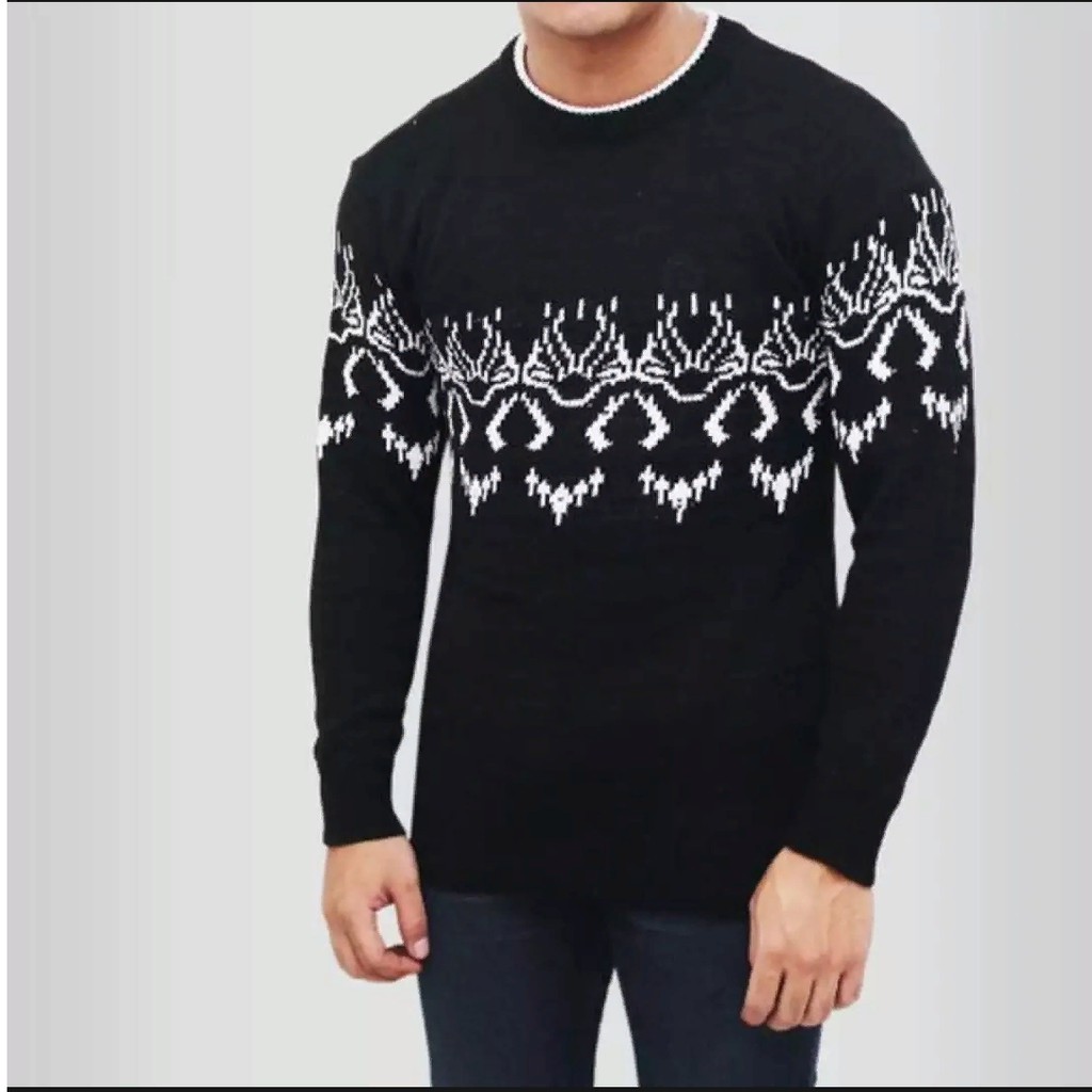 DAMSSHOP - SWEATER RAJUT BLACK PANTHER PREMIUM KEREN