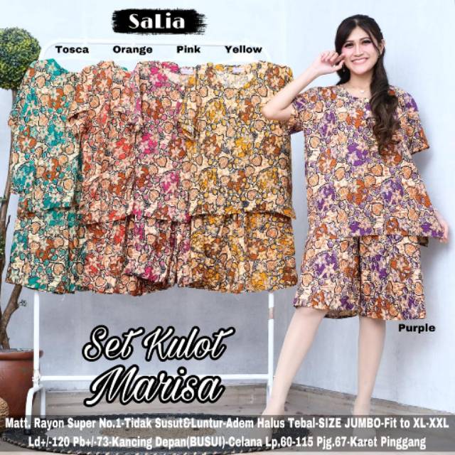 Babydoll Kulot Batik Jumbo