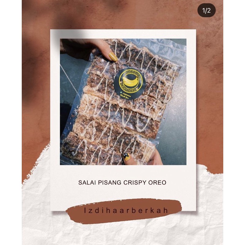 

salai pisang crispy rasa oreo 500 gr