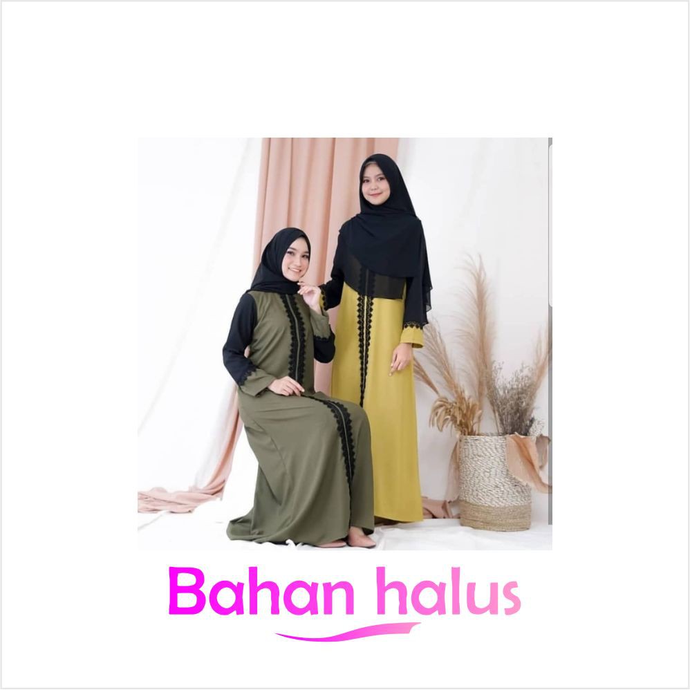 Obral Baju Muslimah Dress Wanita/ SEKAR DRESS / Dress TerMurah - Army Mantap