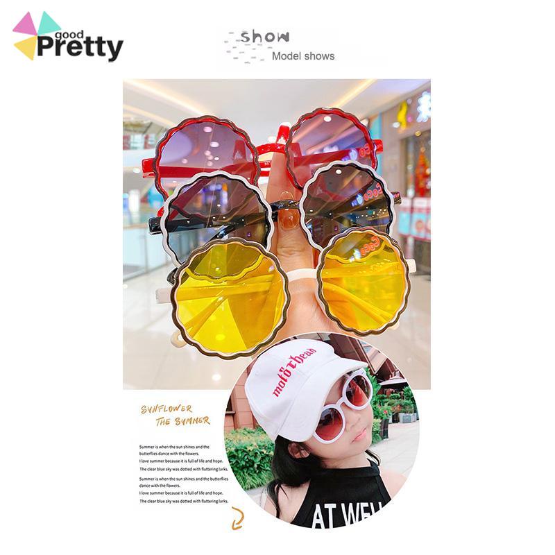 Kacamata Anak New Trend Fashion Anak Terbaru Bulat Kaca mata Hitam Motif UV protection High Quality Import Kacamata Fashion - PD