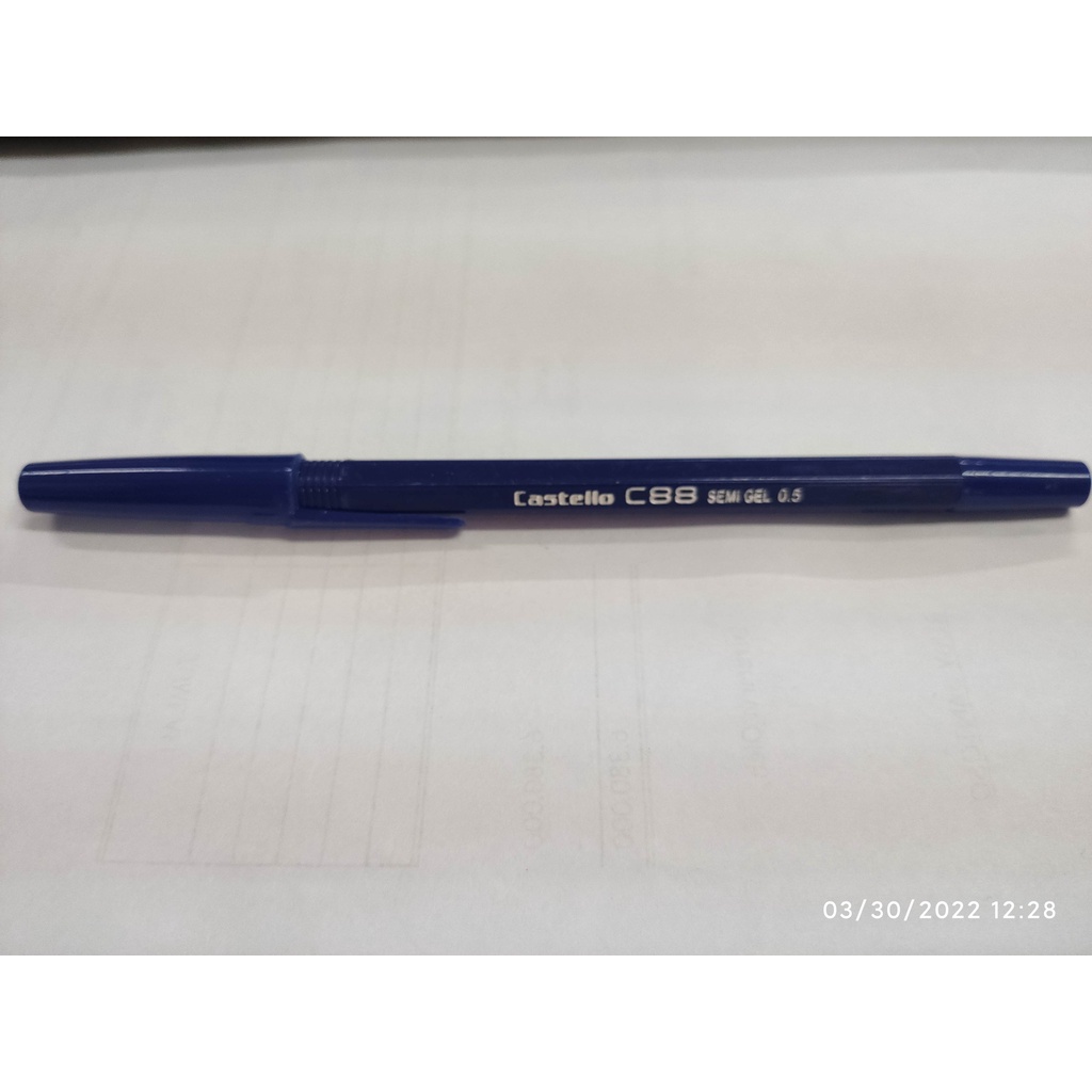 

Pen Standard Castello C88 0.5mm Hitam Murah - Hitam biru