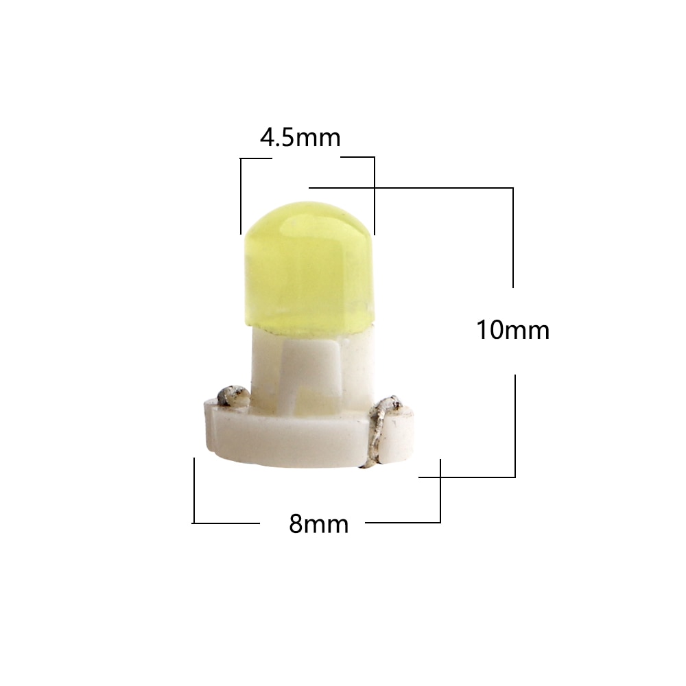 1 PC T3 COB 1 SMD F8 12V Lampu Dashboard Lampu LED Indikator Peringatan Lampu Interior untuk Mobil Kendaraan Lampu Instrumen