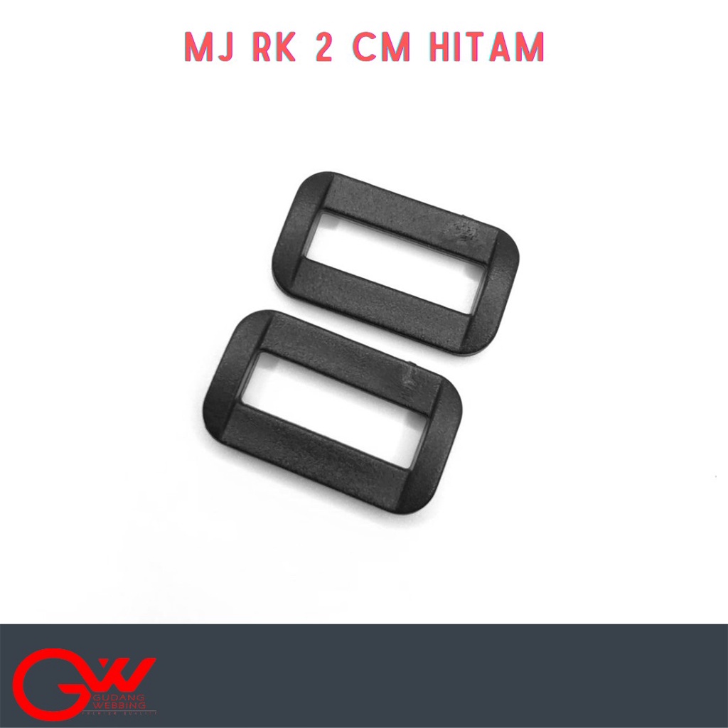 RING KOTAK PLASTIK / RING KOTAK 2 CM / MJ RK 2,0 CM HITAM