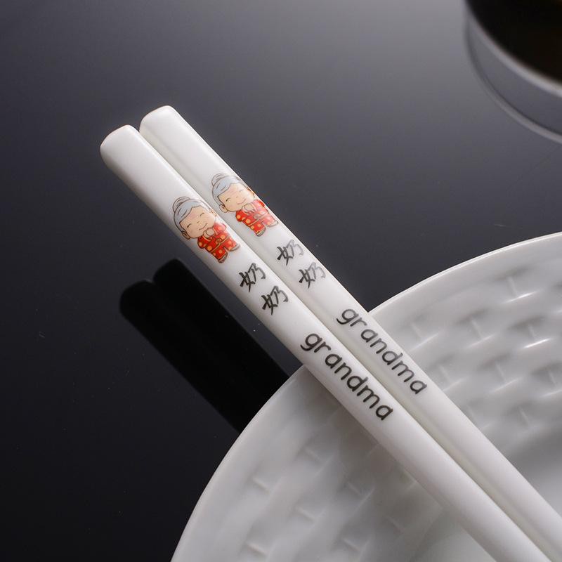 1SET SUMPIT KERAMIK FAMILY CHOPSTICK CERAMIK SET ALAT MAKAN SUMPIT HADIAH SUMPIT BAMBU SUMPIT CINA