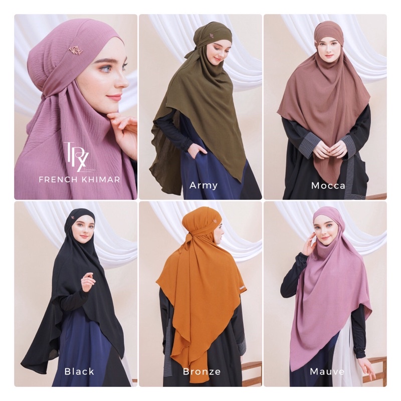 RESTOCK WARNA HITAM TRZ X WAFIQ MALIK FRENCH KHIMAR TRZ