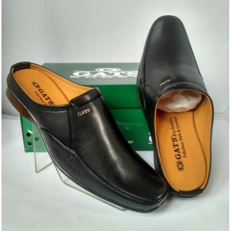 sepatu sandal slop lancip Gats zu-0061 original kulit