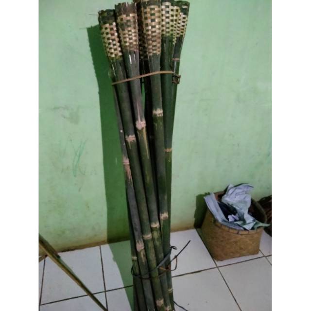 Obor Bambu Warna Alami Paket Isi 5 Pcs Ajashop Shopee Indonesia