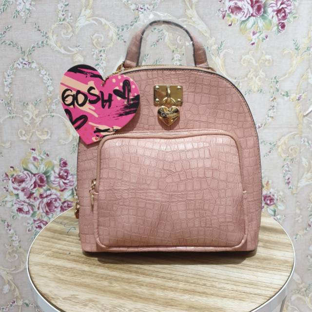 Gosh ransel backpack pink nude