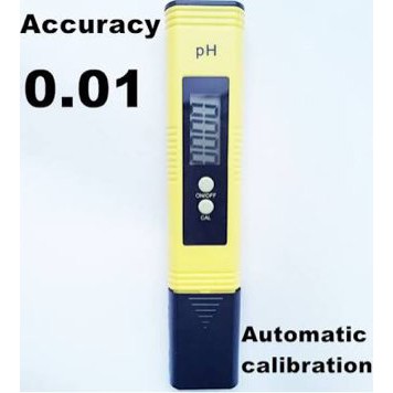 Digital pH Meter 0.01 Kalibrasi Otomatis Kuning   Bubuk