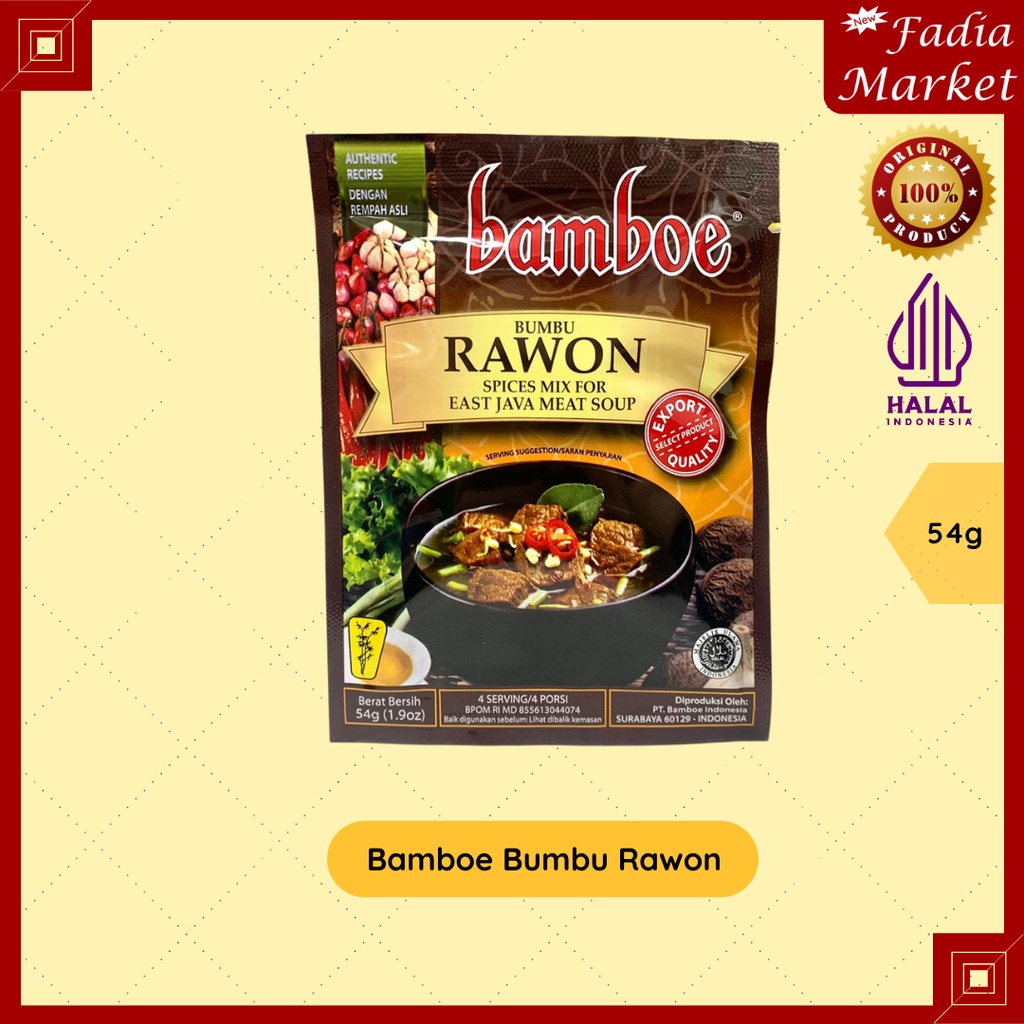 

Bamboe Bumbu Masak Instan - Rawon 54g