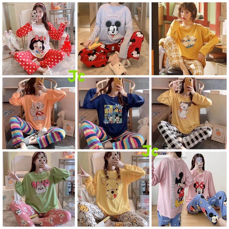 JC- Stelan Import Oversize Premium PP / Stelan piyama import Panjang  / piyama Korea Bigsize Import