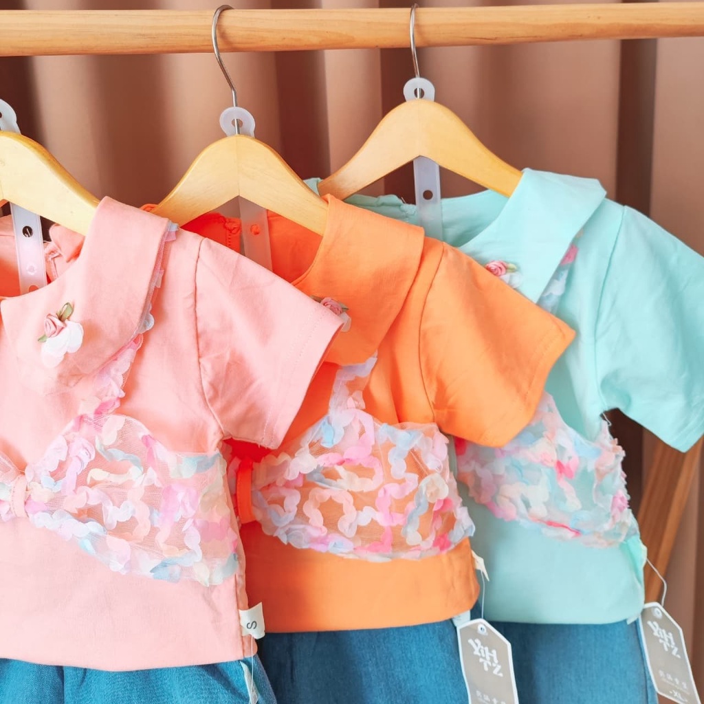 Promo !! Setelan anak perempuan import / Setelan anak import / Setelan vest coloring tutu ukuran 1-4 tahun