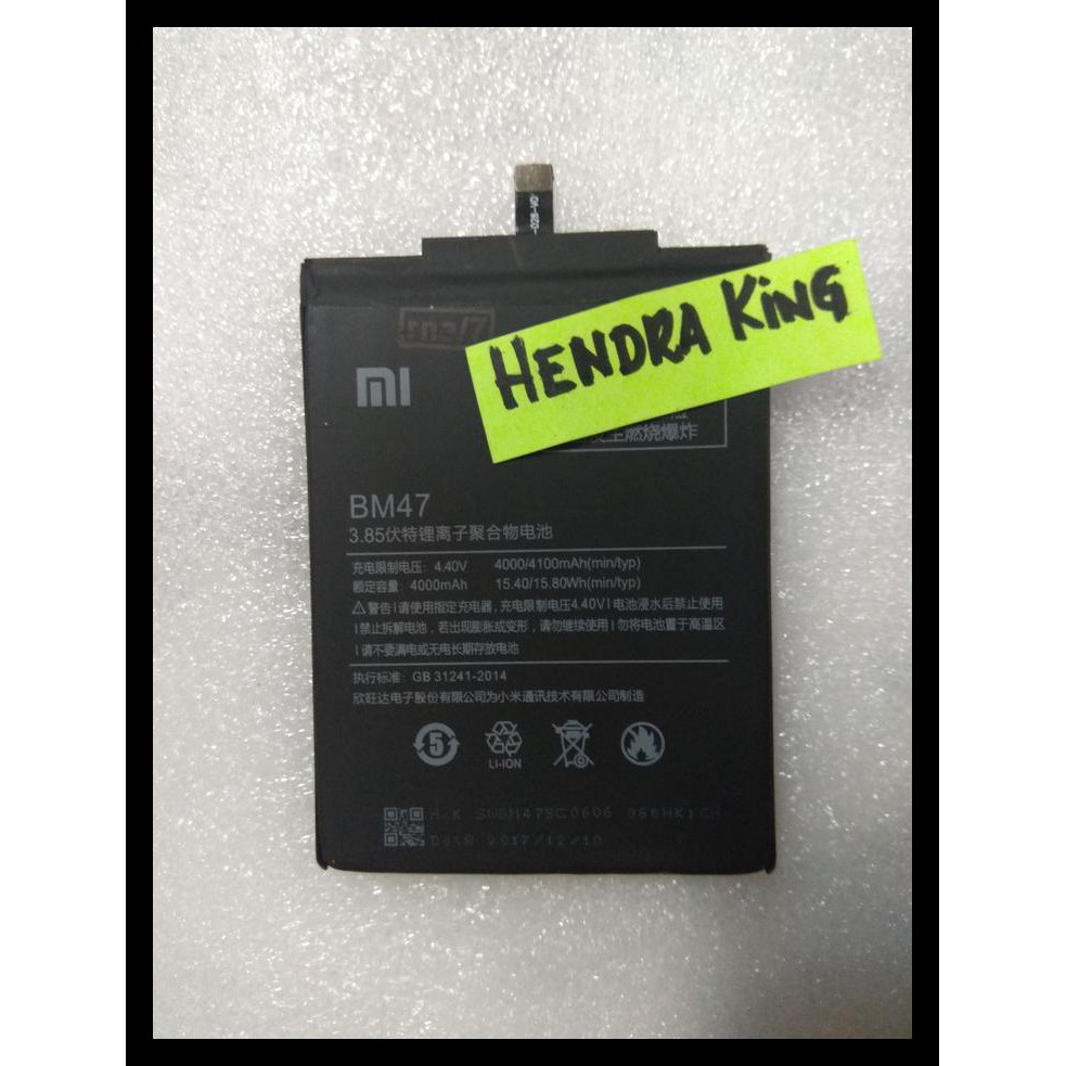 Baterai Xiaomi Redmi 3 Bm47 / Bm 47 Ori Kode 553