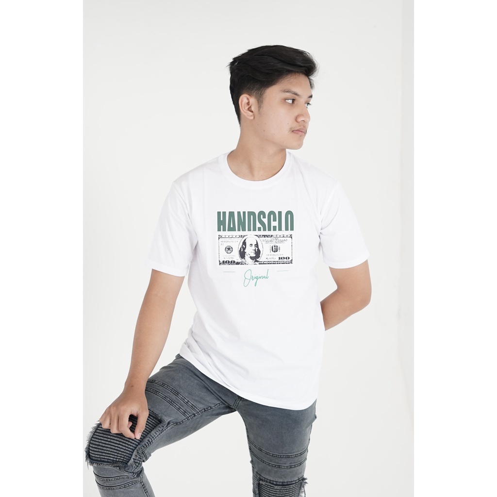 Tshirt Kaos Pendek Original Dollar Unisex Bahan Cotton Combed 30s Sablon DTF