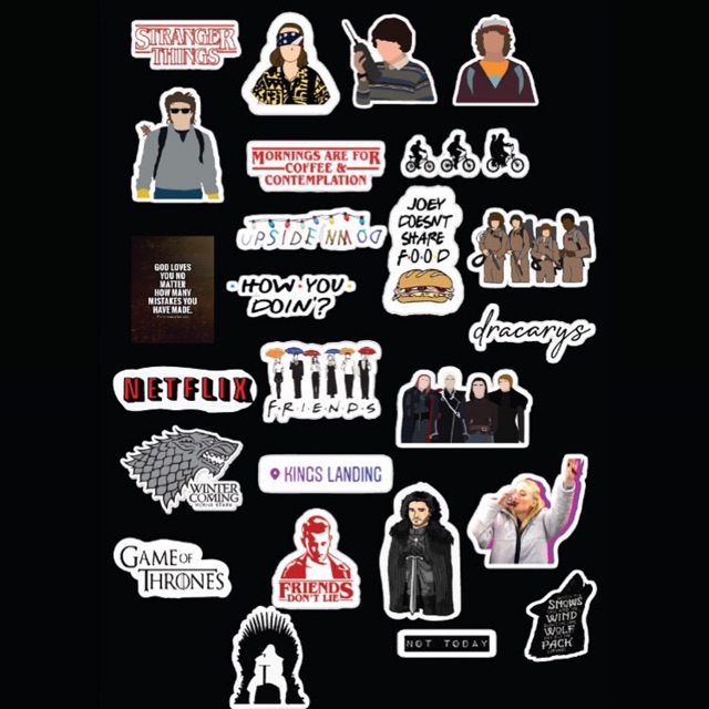 

Netflix series custom stickers