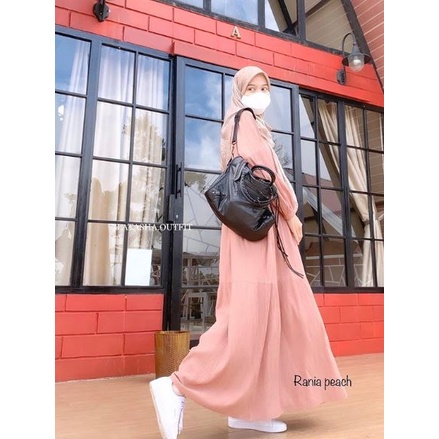 Rania Dress by Latasha Outfit | Gamis Dress Cantik Adem Busui Friendly