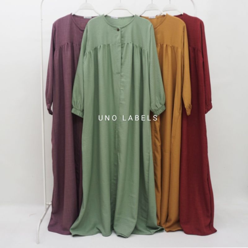Gamis Linen Crinkle Polos