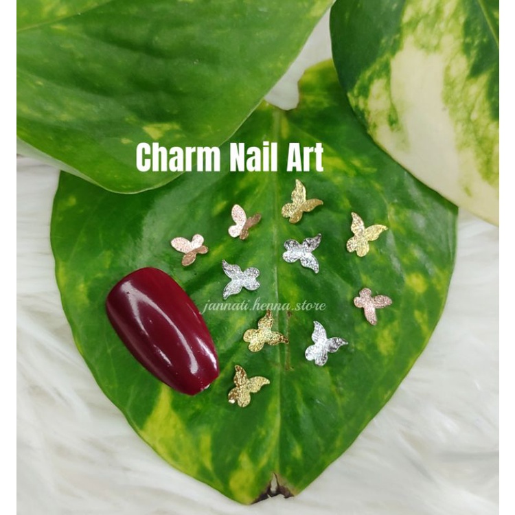 CHARM NAIL ART AKSESORIS KUKU PALSU AKSESORIS NAIL ART KUPU-KUPU CHARM KUPU-KUPU