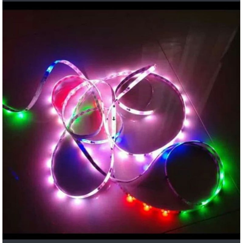 runing running led strip rgb warna warni 5050 running ic pintar led lampu selang pita warna warni